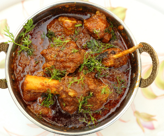 Cooked in traditional spices, this mouth-watering mutton delicacy will tickle your palate with its distinct taste. 